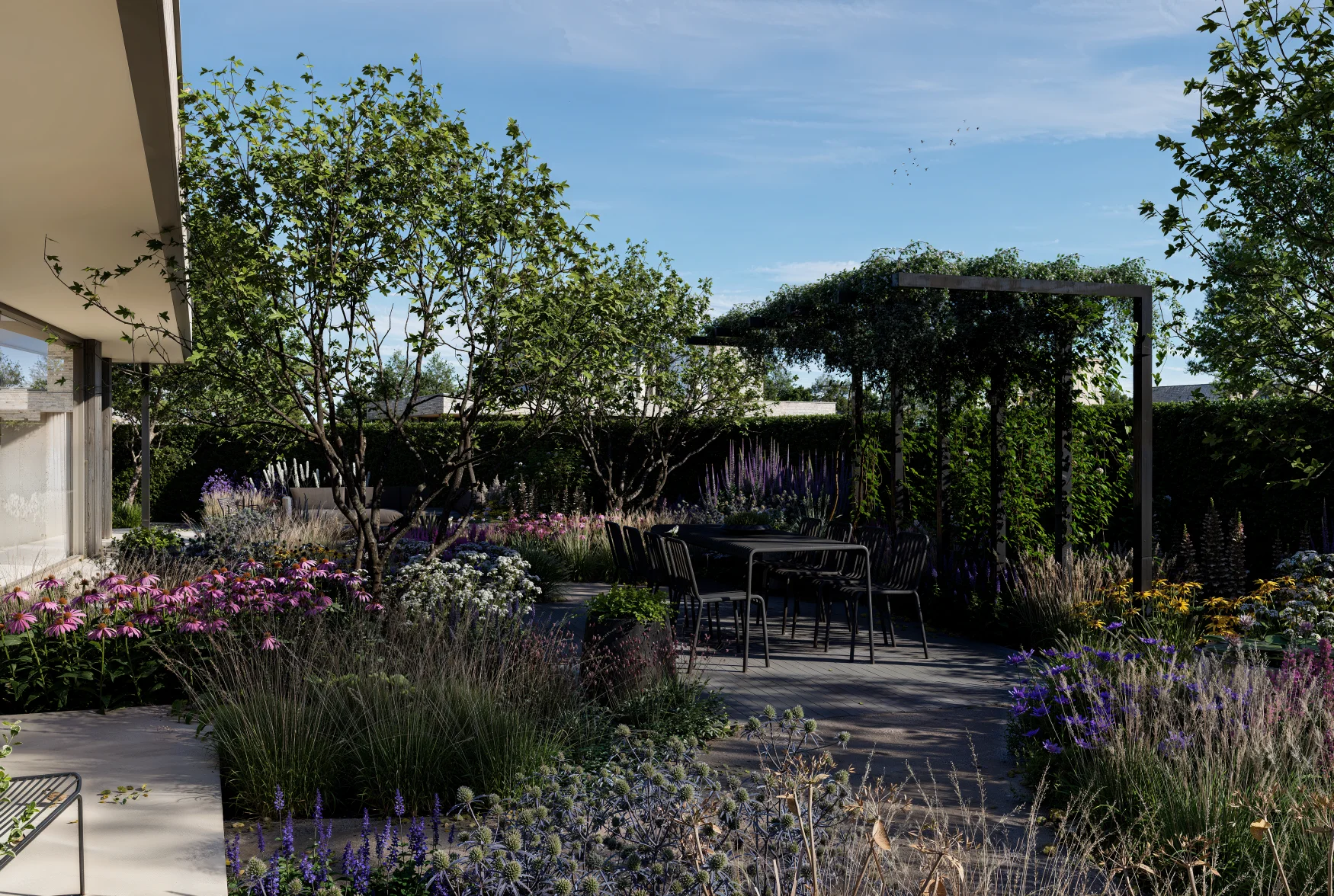 tuinontwerp-begint-bij-de-plek Tuinontwerp waarin woning, tuin en omliggend landschap samenkomen